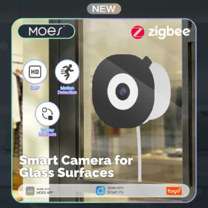 MOES Tuya WiFi Smart 3MP Window Camera For Glass
