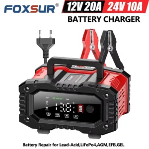 12V 24V FOXSUR Smart Battery Charger