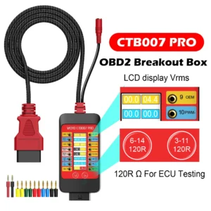 CTB007 PRO OBD2 Breakout Box with LCD