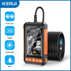 KERUI 2MP Endoscope with 4.3 IPS Screen