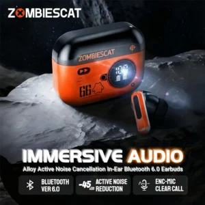 Zombies Cat B20 Alloy ANC Bluetooth 6.0 Earbuds