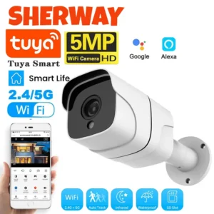 Tuya 5G Wifi IP Camera Outdoor Bullet 5MP