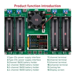 18650 Battery Tester LCD Display Universal Battery Checker