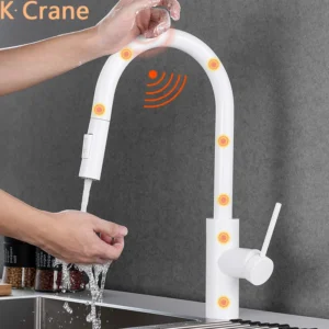 Kitchen Touch Sensor Faucet Sink Smart Pull Down