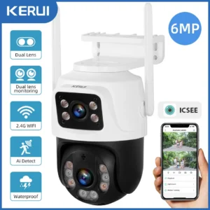 KERUI Outdoor Wireless 6MP Dual Lens