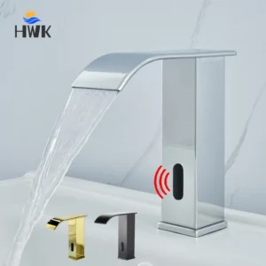 Chrome Automatic Infrared Induction Waterfall Bathroom Basin