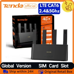 Tenda 4G08 4G+ Router AC1200 CAT6 LTE Router