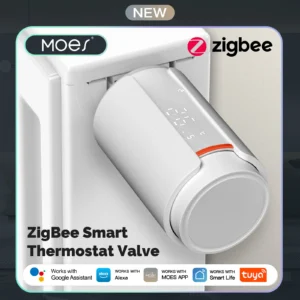 ​​MOES Tuya ZigBee Smart TRV, Programmable Radiator Valve