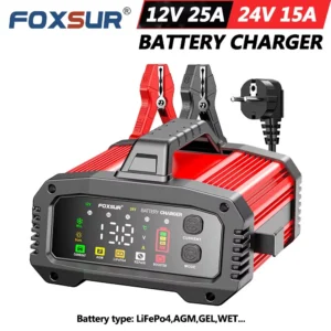 12V 24V FOXSUR FPT-250 Car Battery Charger