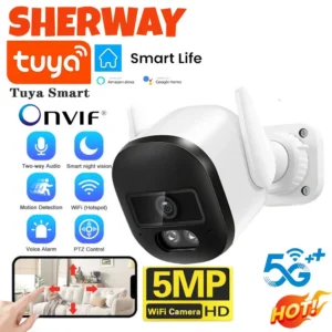 2K UHD Wifi PTZ Camera Tuya Smart Outdoor