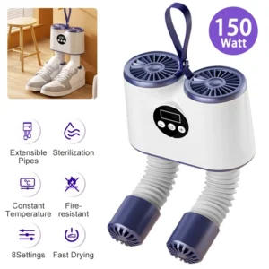 150W Shoe Dryer Intelligent Adjustable Timer Dryer