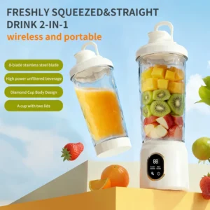 Portable Juice Maker Blender for Shakes Smoothies 600ML