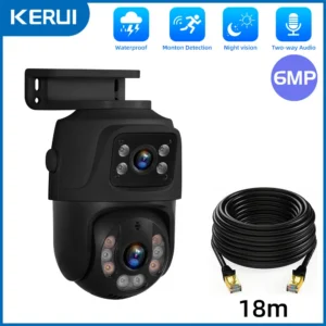 KERUI Outdoor Wireless 6MP PTZ POE