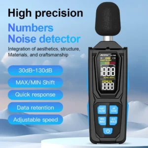 dB Sone Unit Shift SL750B Sound Level Meter 30 to 130dB Audio Noise
