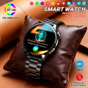 High-end Sapphire Smart Watch Men Health Monitor Bp BO2 ECG