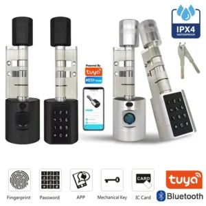 Tuya APP Fingerprint Cylinder Electronic Smart Door Lock