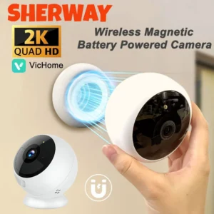 2K 5MP Wifi Home Security Camera Outdoor Magnetic