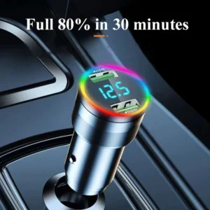 UYUXIO Super Fast Charg USB Car Charger Adapter 2 in 1