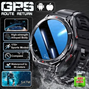 GPS SmartWatch For Men Ultra 466*466 HD AMOLED