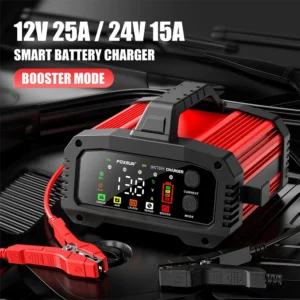 15A 25A 12V 24V Car Motorcycle Truck Battery Charger