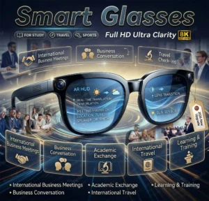 AI Smart Glasses 800W Pixel Camera 4K Translation ChatGPT