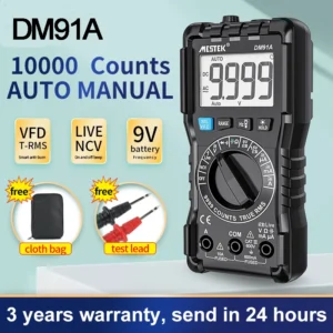 MESTEK Intelligent Multimeter DM91A/DM91S 9999 Counts