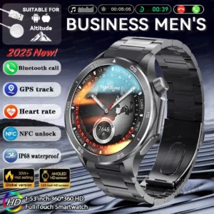 1.53-inch Smart Watch Men Sport Waterproof Fitness Heart Rate