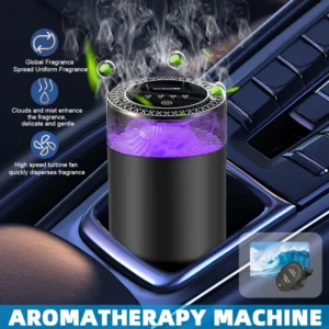 Smart Car Aroma Diffuser Cloud Mist With Sound RGB