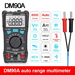 MESTEK DM90A Mini Digital Multimeter Auto Range