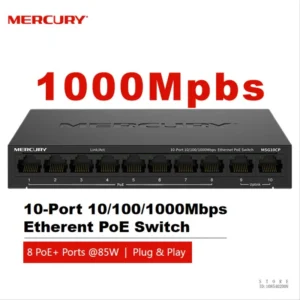 MERCURY 10-port Gigabit PoE Switch