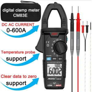 Mestek CM83E DC AC Current Clamp Meter Digital 6000 Counts