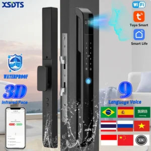 3D Face Tuya WiFi Electronic Smart Door Lock