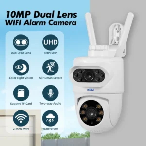 KERUI 10MP 5K PTZ IP Camera for Outside