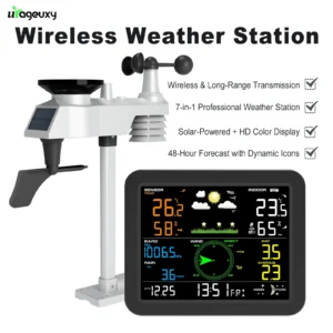 Wireless Weather Station 7-in-1 HD Color Screen Indoor/Outdoor