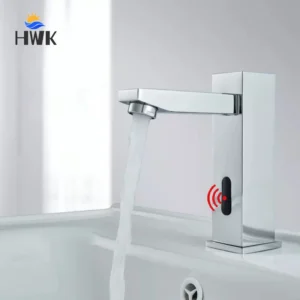 High Short Automatic Infrared Induction Bathroom Mixer Tap Crane