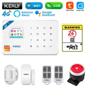 KERUI Security Alarm System Kit W184 4G WIFI GSM