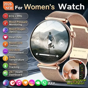 ECG Smart Watches Women 1.32 inch AMOLED
