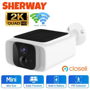 2K Outdoor Solar Camera 2.4GHz 5GHz