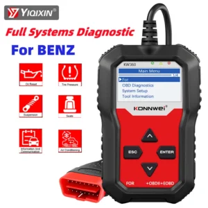 KONNWEI KW360 Full Systems OBD2 Scanner For Mercedes-Benz