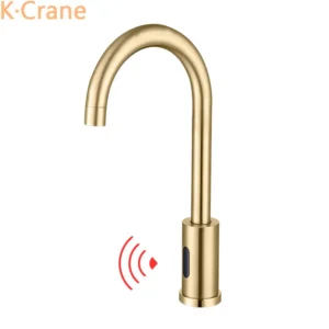 Infrared Motion Sensor Faucet Brush Gold