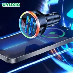 UYUXIO 6 in 1 Multi Port USB C Car Charger Adapter