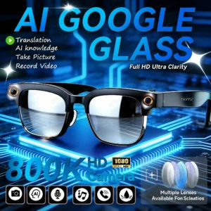 AI Smart Glasses 8 Million HD Camera Photo Video Recording WIFI