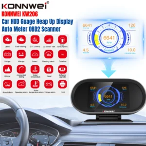 KONNWEI KW206 Car Diagnostic HUD OBD2 2in1