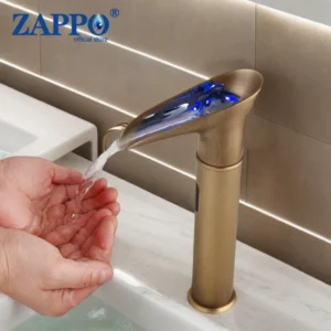 ZAPPO Smart Sensor Basin Faucet with LED