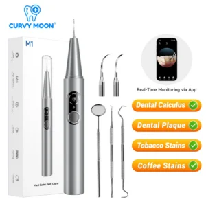 CURVY MOON Visible Electric Ultrasonic Tooth Cleaner