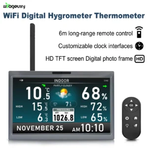 10.1 Inch WiFi Weather Station with Remote Control