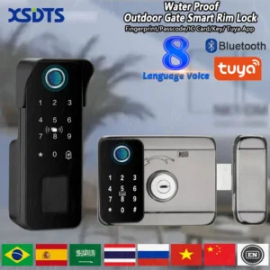 Tuya Waterproof Smart Door Lock Fingerprint Outdoor