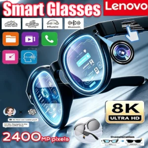 Lenovo 8K Smart AI Glasses Eyewear 2400MP Translation