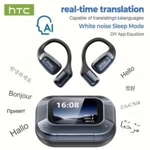 AI Translator Earbuds HTC NE25 Bluetooth Earphones