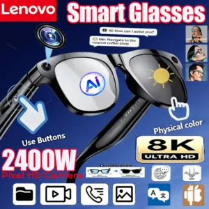 Lenovo NEW 8K 2400MP AI Smart Glasses